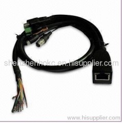 CCTV Cable Assemblies with RJ45, BNC, USB Socket