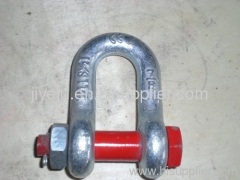 Dee type anchor shackle