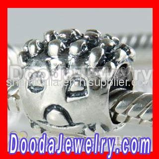 Silver Hedgehog european Charms On Sale