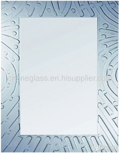 rectangle clear aluminum mirrored glass