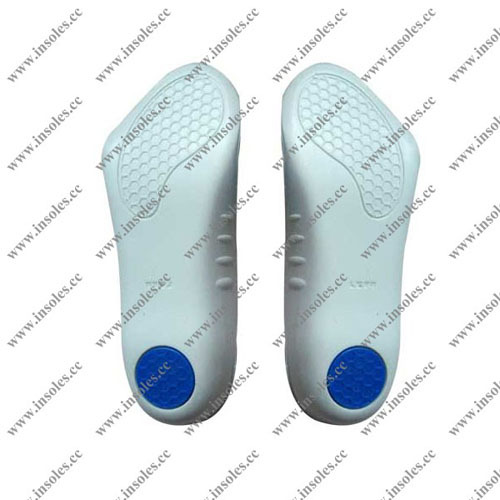 Arch support breathable shock absorbing latex foam insoles