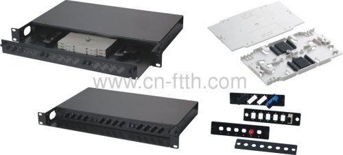 1U Fiber Adapter Panels with changable interfaces