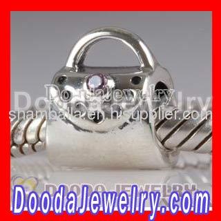 european Silver Handbag charm beads