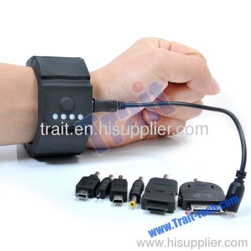 Portable and Multifunctional Watch Design Wrist Power Charger Battery