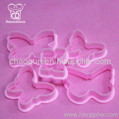 LFGB ABS cute cookie cutter & pink butterfly