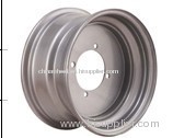 white ATV steel rims