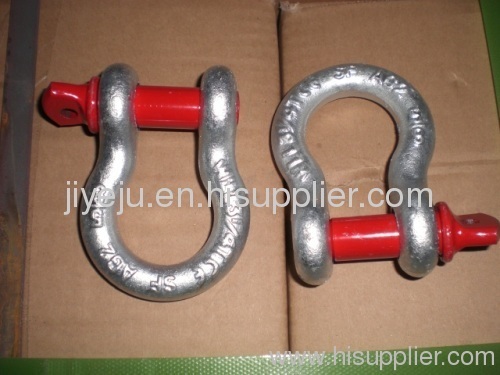 carbon steel screw pin bow shackle