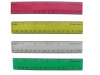 different color pvc plastic ruler 15cm 20cm 25cm