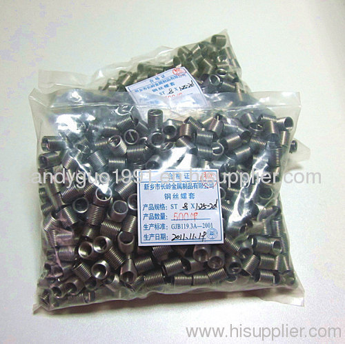 sus304 helicoil thread screw insert