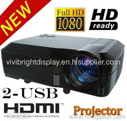 720P LED Projector Beamer with HDMI USB Use For home theater