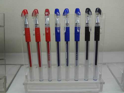 Slim Silver Click Gel Pens