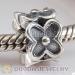 Cheap european Silver Flower Charms