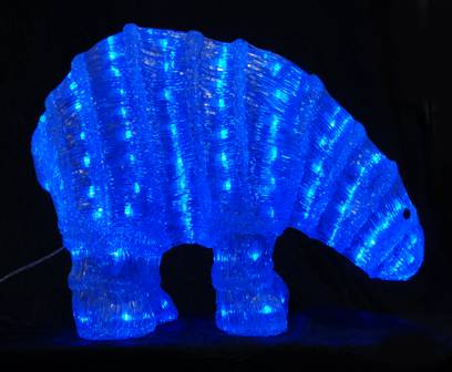 Acrylic blue bear