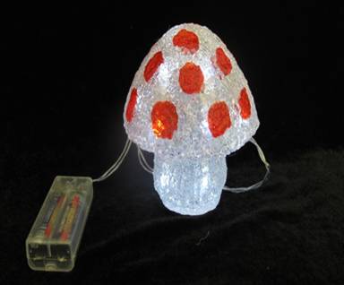 Acrylic Battery Mushrooms light