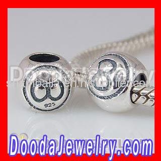 European Silver Snooker Charms Beads