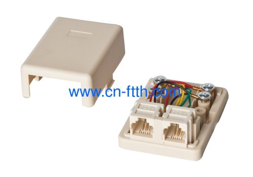 Dual Port RJ11 Surface Mount Box