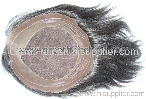 Remy Hair Lace Toupee/Men's Wig