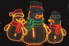 LED Rope light(Three Snowmen)