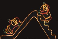 LED Rope light (Two Santa playing)