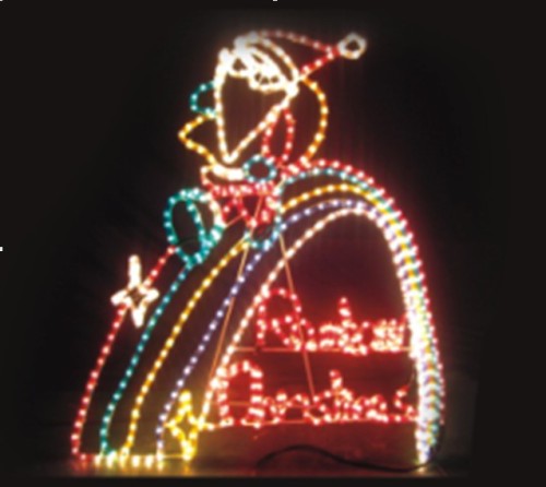 LED Rope light (Santa on the Rainbow Bridge)
