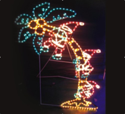 LED Rope light (Three Santa Climb the tree)