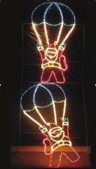 LED Rope light (Two Santa play Parachute)