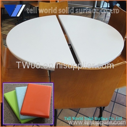 Modern Commercial Acrylic Solid Surface Coffee Table/Cafe Table