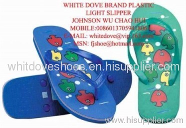 White Dove PVC/PE flip flop beach slipper