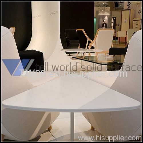 White Acrylic Solid Surface Coffee Table/Cafe Table