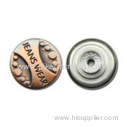 Shaked-head Jeans Buttons
