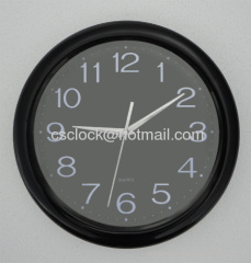 12" round plastic wall clock