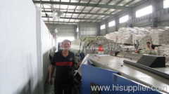 PE plastic pipe extrusion line