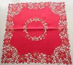 XMAS & embroidery table cloth