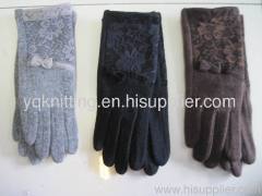 Ladies' woven gloves