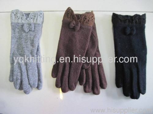 Fashion lady woven gloves