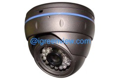 Vandalproof IR Dome Camera with fixed DC 3.6/6mm lens optional