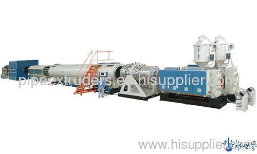 Plastic pipe prodcution line