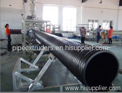 Drainage HDPE pipe production line