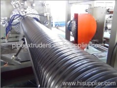 Winding HDPE pipe production line