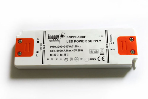 500mA 40V 20Watt Slim LED Power Supply