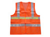 Orange safety jackets for men