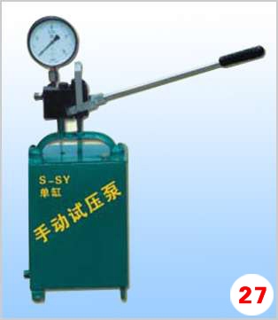 manual pressure test pump