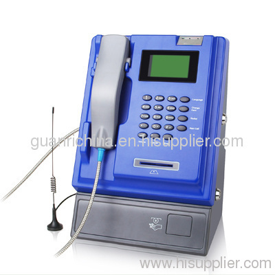 indoor GSM coin payphone, wireless/cordless, desktop/kiosk/wall-mounted also support smart-card