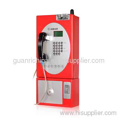 outdoor GSM/CDMA coin-operated payphone wireless/cordless for kiosk/wall-mounted also support smart-card