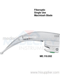 Fiber Optic Single Use McIntosh Blades