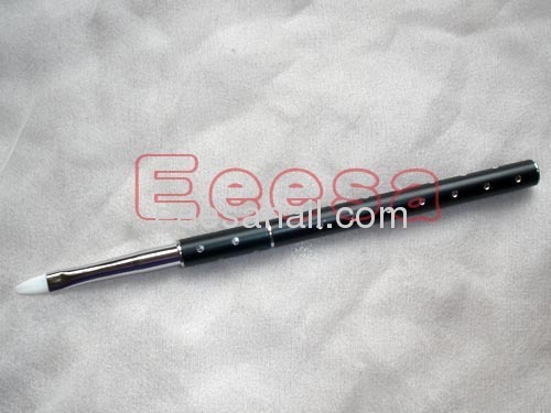 synthetic hair metal handle size 6 oval gel nail brush