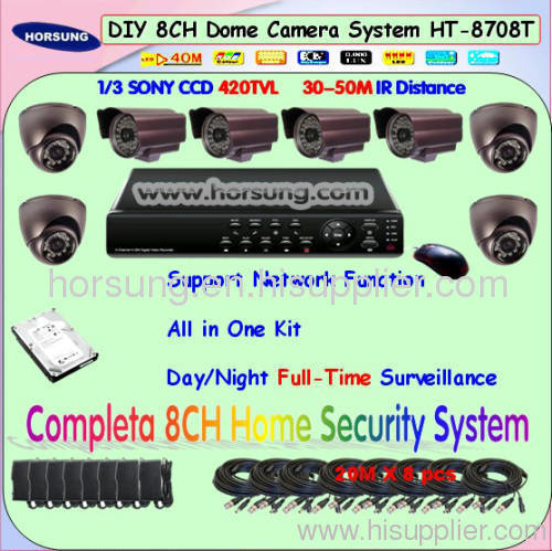 8CH H.264 DVR Home Security Systems