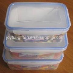 Transparent plastic boxes