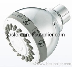 Three function shower head with brass ball joint