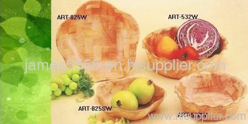 Natural Wood Fruit Plate Salad bowl